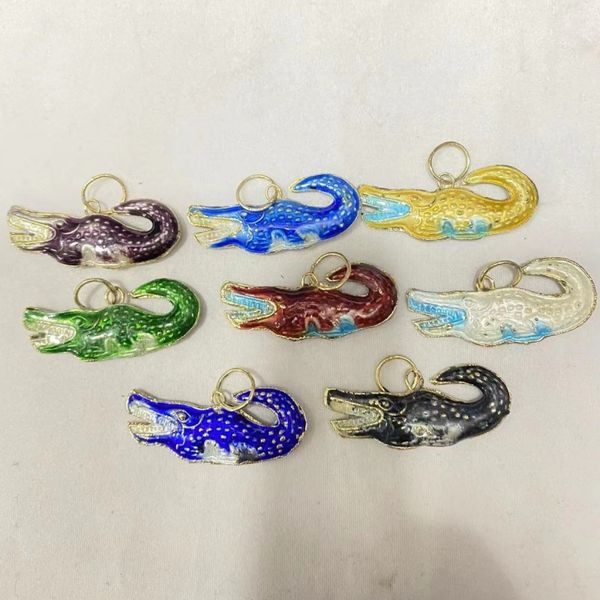 creative chinese animal crocodile charms pendants diy jewelry making charms traditional handcraft cloisonne enamel accessories 10pcs /lot, Bronze;silver
creative chinese animal crocodile charms pendants diy jewelry making charms traditional handcraft cloisonne enamel accessories 10pcs /lot, Bronze;silver
