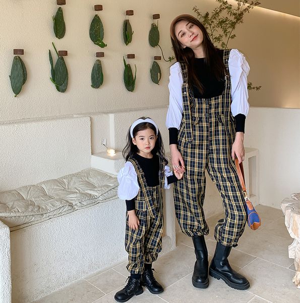 family matching outfits autumn fashion family plaid overalls mom and girls knitted fashion patchwork 230316, Blue
family matching outfits autumn fashion family plaid overalls mom and girls knitted fashion patchwork 230316, Blue