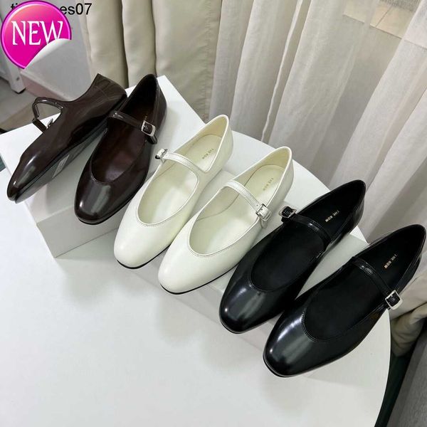 the row small crowd design french shallow mouth buckle mary jane flat single grandma shoes ordinary simplicity, Black
the row small crowd design french shallow mouth buckle mary jane flat single grandma shoes ordinary simplicity, Black