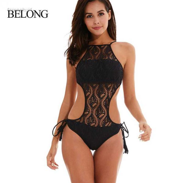 women's swimwear new swimsuit 2019 bikini one-piece solid color backless lace woman yfzt, White;black
women's swimwear new swimsuit 2019 bikini one-piece solid color backless lace woman yfzt, White;black