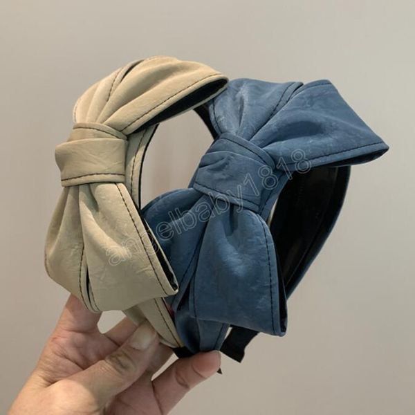 fashion women headband big bowknot hairband headwear solid color turban hair accessories, Slivery;white
fashion women headband big bowknot hairband headwear solid color turban hair accessories, Slivery;white