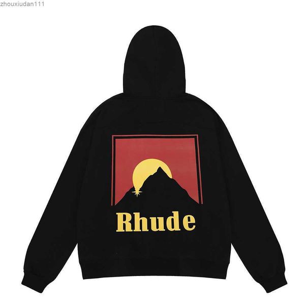 ins us fashion rhude sunrise print letter terry hoodie high street male couple loose hooded jackets coats, Black
ins us fashion rhude sunrise print letter terry hoodie high street male couple loose hooded jackets coats, Black