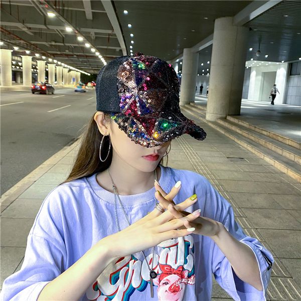 new spring and summer day hat female casual all-match korean version of net hat thin style cap ins sequin baseball cap, Blue;gray
new spring and summer day hat female casual all-match korean version of net hat thin style cap ins sequin baseball cap, Blue;gray