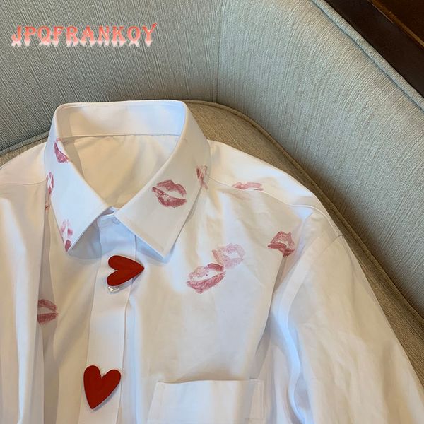 women's blouses shirts lipstick printing heart button white long sleeve blouse shirt women's spring korean casual temperament vers
women's blouses shirts lipstick printing heart button white long sleeve blouse shirt women's spring korean casual temperament vers