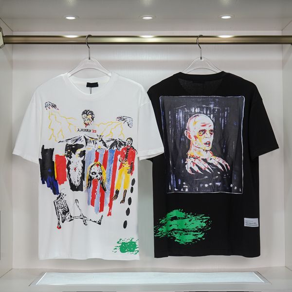 designer t-shirts printed fashion man t-shirt cotton casual tees short sleeve luxury hip-hop streetwear t-shirts mens womens tees, White;black 
designer t-shirts printed fashion man t-shirt cotton casual tees short sleeve luxury hip-hop streetwear t-shirts mens womens tees, White;black