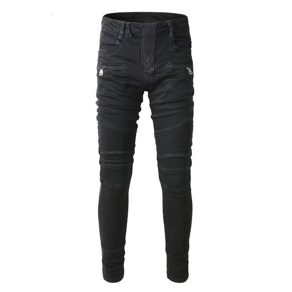 men's jeans men's black jeans pant ripped slim motorcycle biker ribs zippers stretch washed denim jean black trousers size 28-40 2, Blue
men's jeans men's black jeans pant ripped slim motorcycle biker ribs zippers stretch washed denim jean black trousers size 28-40 2, Blue