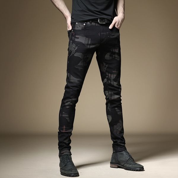 men's jeans european and american style men's male black jeans slim trend print pants hip-hop summer casual denim trousers 230316, Blue
men's jeans european and american style men's male black jeans slim trend print pants hip-hop summer casual denim trousers 230316, Blue