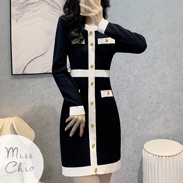 casual dresses elegant knit sweater mini dress women patchwork button long sleeve bodycon dress ladies chic outwear autumn female clothes 23, Black;gray
casual dresses elegant knit sweater mini dress women patchwork button long sleeve bodycon dress ladies chic outwear autumn female clothes 23, Black;gray