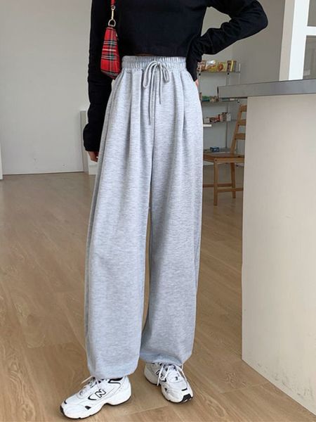 women's pants capris gray sweatpants for women autumn baggy fashion oversize sports pants balck trousers female joggers streetwear 2303, Black;white
women's pants capris gray sweatpants for women autumn baggy fashion oversize sports pants balck trousers female joggers streetwear 2303, Black;white