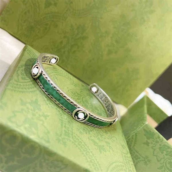bracelet 2023 new enamel bracelet used silver style dripping glue green interlocking male and female lovers bracelet, Black
bracelet 2023 new enamel bracelet used silver style dripping glue green interlocking male and female lovers bracelet, Black