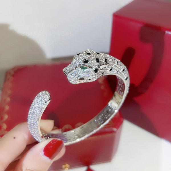 panthere bangle charm bangle for woman designer for man diamond emerald gold plated 18k t0p quality highest counter quality fashion annivers, Black
panthere bangle charm bangle for woman designer for man diamond emerald gold plated 18k t0p quality highest counter quality fashion annivers, Black