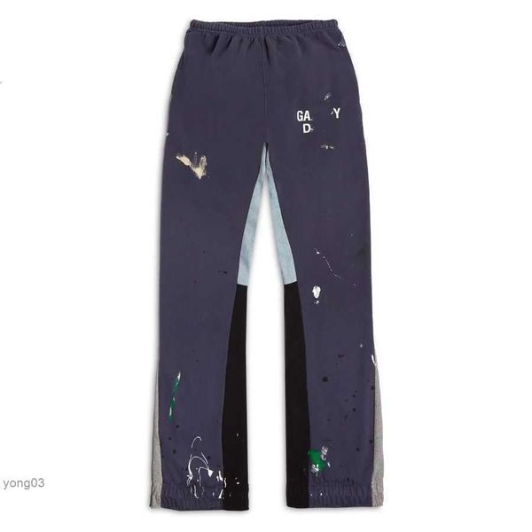 men's pants galleries dept designer sweatpants sports painted flare pant, Black
men's pants galleries dept designer sweatpants sports painted flare pant, Black