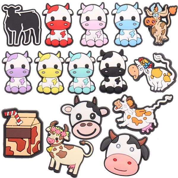 wholesale 100pcs colorful cow animals lovely pvc shoe designer accessories milk buckle for boys girls croc jibz button clog, White;pink
wholesale 100pcs colorful cow animals lovely pvc shoe designer accessories milk buckle for boys girls croc jibz button clog, White;pink