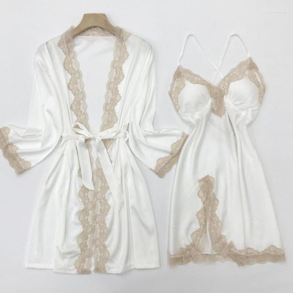 white bride bridesmaid wedding robe set full slip lace nightgown sleepwear summer silk satin kimono bath gown home dress, Black;red
white bride bridesmaid wedding robe set full slip lace nightgown sleepwear summer silk satin kimono bath gown home dress, Black;red