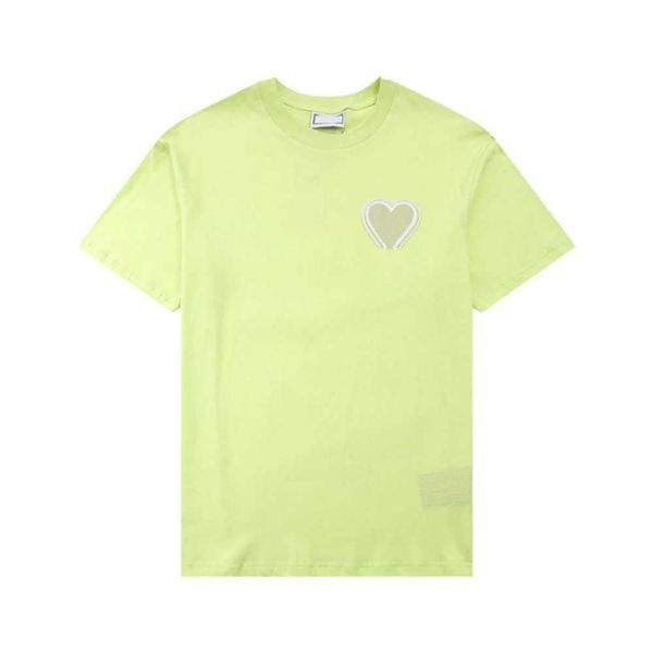 23new men's paris fashion designer t shirt amis red heart solid color big love round neck short sleeve t-shirt for men and women vwbh, White;black
23new men's paris fashion designer t shirt amis red heart solid color big love round neck short sleeve t-shirt for men and women vwbh, White;black