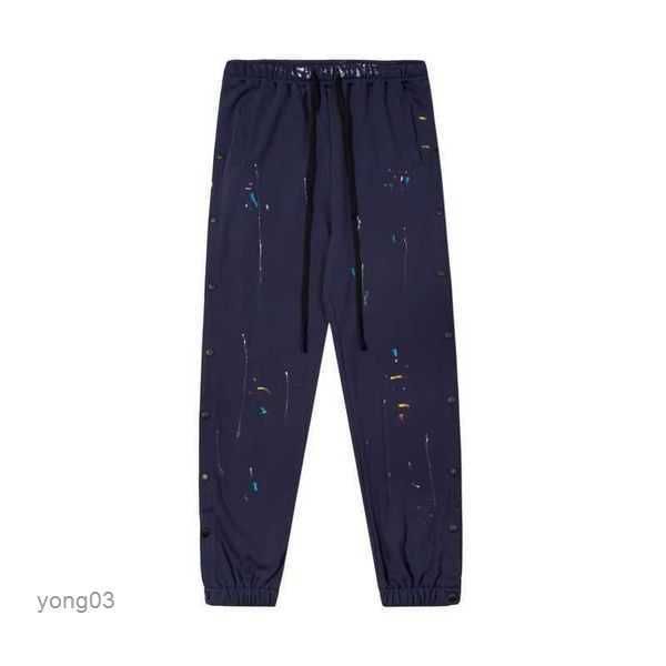men's pants galleries dept designer sweatpants sports correct hand-painted ink splashing graffiti loose high street breasted casualoxp1, Black
men's pants galleries dept designer sweatpants sports correct hand-painted ink splashing graffiti loose high street breasted casualoxp1, Black