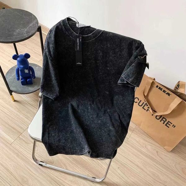 stoney island t shirt summer round neck washed old vintage arm sleeve short sleeve t-shirt yh07, White;black
stoney island t shirt summer round neck washed old vintage arm sleeve short sleeve t-shirt yh07, White;black
