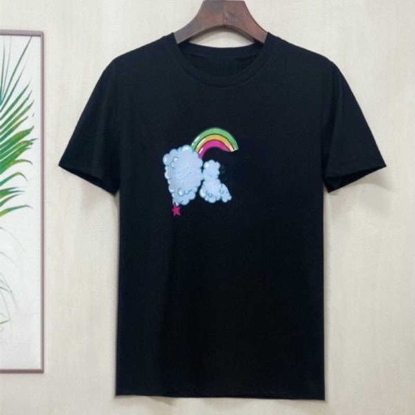mens sweatshirt designer t shirt rainbow letter printing short sleeved tshirts men women round neck pullover tee american ins half sleeves, White;black
mens sweatshirt designer t shirt rainbow letter printing short sleeved tshirts men women round neck pullover tee american ins half sleeves, White;black