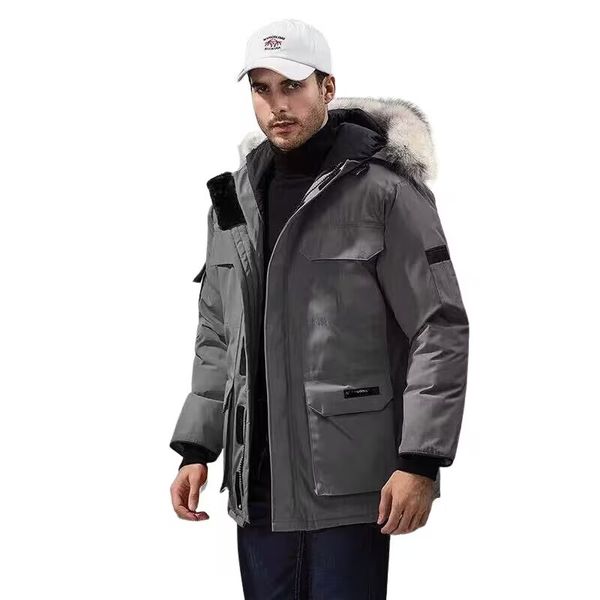down jacket men's and women's high-quality winter jacket to overcome high-end wool collar coat sports warm suit, Black
down jacket men's and women's high-quality winter jacket to overcome high-end wool collar coat sports warm suit, Black
