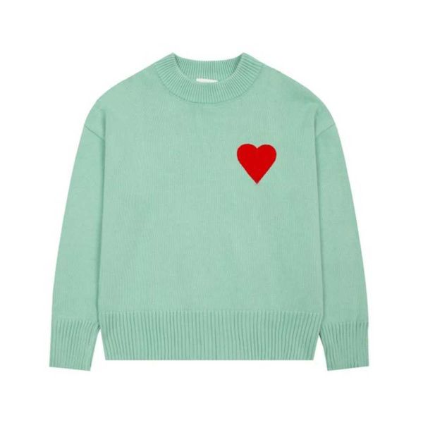 23new men's sweaters paris fashion mens designer amies knitted embroidered red heart solid color big love round neck short sleeve a3m5, White;black
23new men's sweaters paris fashion mens designer amies knitted embroidered red heart solid color big love round neck short sleeve a3m5, White;black