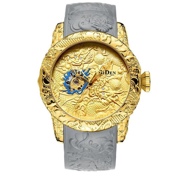 luxury black wristwatch engraved dragon automatic mechanical men watches waterproof sports for men self-winding wrist watch male clock y1905, Slivery;brown
luxury black wristwatch engraved dragon automatic mechanical men watches waterproof sports for men self-winding wrist watch male clock y1905, Slivery;brown
