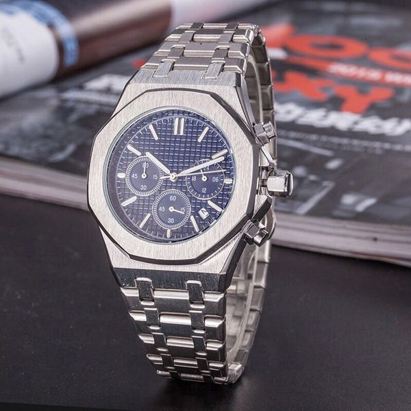 men's women watch rose gold stanless steel 42mm vk chronograph quartz movement sports men watches c1-76, Slivery;brown
men's women watch rose gold stanless steel 42mm vk chronograph quartz movement sports men watches c1-76, Slivery;brown