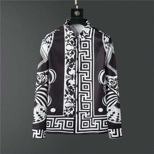 luxury designer men's shirts fashion casual business social and cocktail shirt brand spring autumn slimming the most fashionable clothi, White;black
luxury designer men's shirts fashion casual business social and cocktail shirt brand spring autumn slimming the most fashionable clothi, White;black