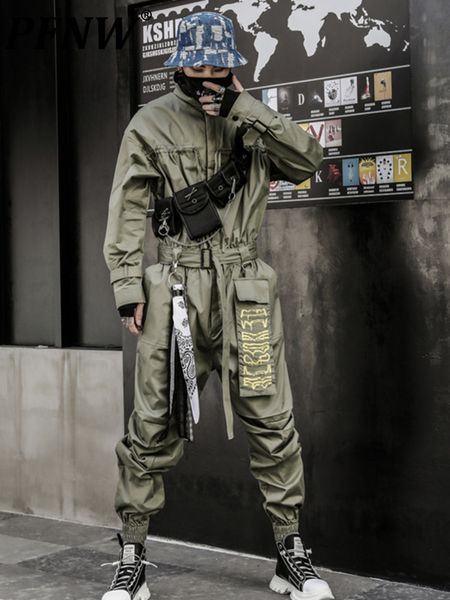 men's pants pfnw safari style niche design overalls suspenders fashion darkwear jumpsuits loose jeans casual straight 12a4729 230314, Black 
men's pants pfnw safari style niche design overalls suspenders fashion darkwear jumpsuits loose jeans casual straight 12a4729 230314, Black