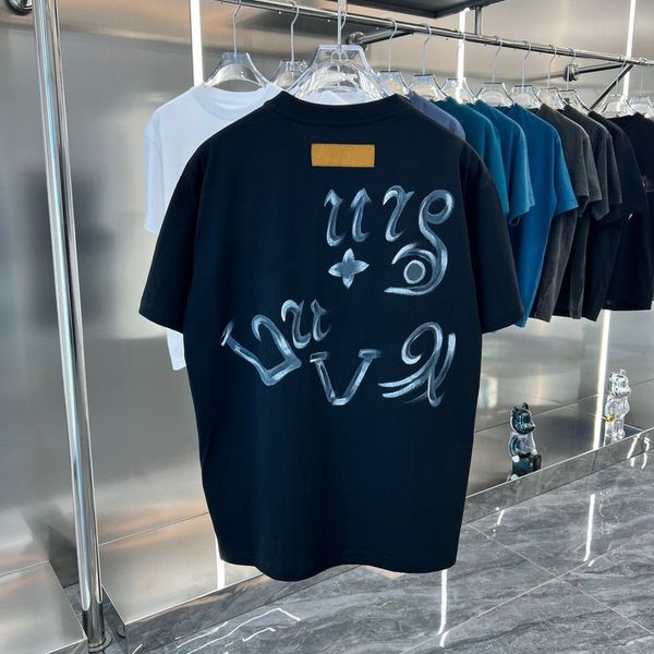 luxury designer t shirt blue letter printed shirts short sleeve fashion brand designer tees, White;black
luxury designer t shirt blue letter printed shirts short sleeve fashion brand designer tees, White;black