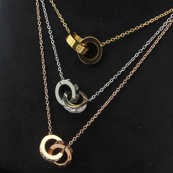 titanium steel jewelry whole double ring square diamond necklace fashion wild nail pattern double ring broken diamond clavicle229c, Silver
titanium steel jewelry whole double ring square diamond necklace fashion wild nail pattern double ring broken diamond clavicle229c, Silver