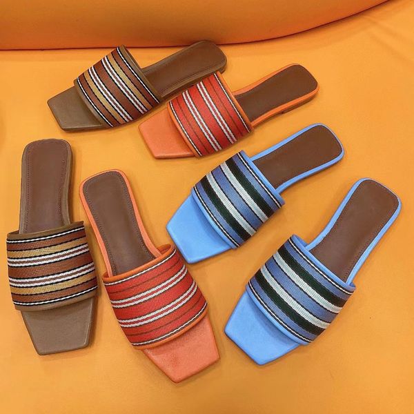 new stripe weave slippers beach slippers roman slippers woody sandals comfortable outdoor slide summer wide flat lady canvas sandals luxurys, Black
new stripe weave slippers beach slippers roman slippers woody sandals comfortable outdoor slide summer wide flat lady canvas sandals luxurys, Black