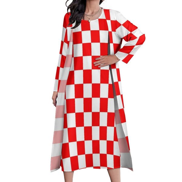 casual dresses croatian checkerboard dress red white square cute maxi dress street fashion boho beach long dresses long sleeve graphic vesti, Black;gray
casual dresses croatian checkerboard dress red white square cute maxi dress street fashion boho beach long dresses long sleeve graphic vesti, Black;gray