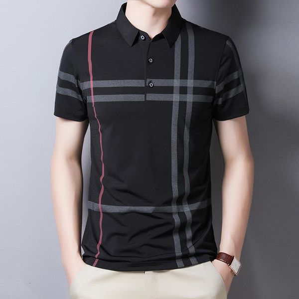 men's polos ymwmhu men summer striped polo shirt short sleeve slim fit polos fashion streetwear men shirts office casual shirts 230316, White;black
men's polos ymwmhu men summer striped polo shirt short sleeve slim fit polos fashion streetwear men shirts office casual shirts 230316, White;black