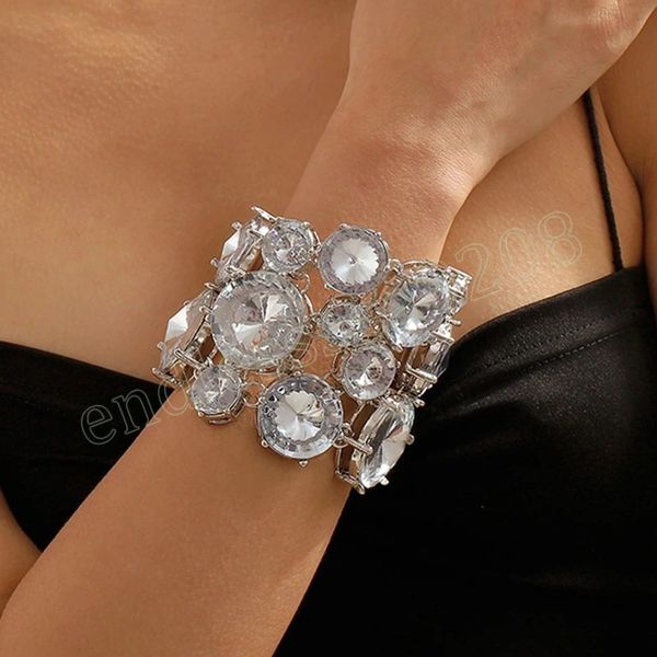 exaggerated oversized rhinestone chain bracelet for women boho adjustable big geometric crystal bangle hand jewelry, Black
exaggerated oversized rhinestone chain bracelet for women boho adjustable big geometric crystal bangle hand jewelry, Black