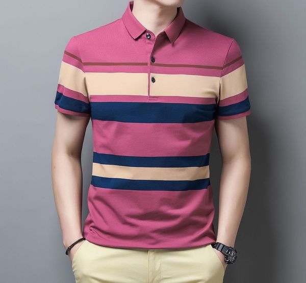 men's polos summer men's clothing color-stripe striped polo shirt business casual polo shirt short-sleeved plus size polo shirt 23, White;black
men's polos summer men's clothing color-stripe striped polo shirt business casual polo shirt short-sleeved plus size polo shirt 23, White;black
