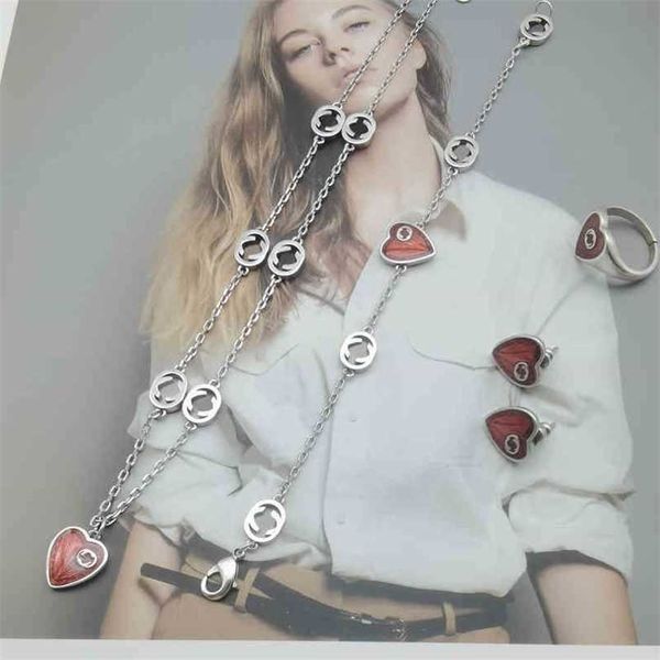 design necklace set 2023 new gu love minority light luxury simple necklace bracelet ring earrings women factory direct sales 70% off, Silver
design necklace set 2023 new gu love minority light luxury simple necklace bracelet ring earrings women factory direct sales 70% off, Silver