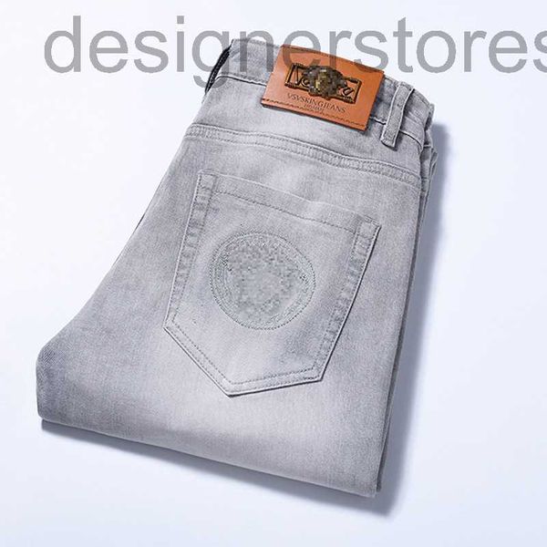 men's jeans designer gray white printed jeans simple fashion versatile slim straight pants 9i9w, Blue
men's jeans designer gray white printed jeans simple fashion versatile slim straight pants 9i9w, Blue