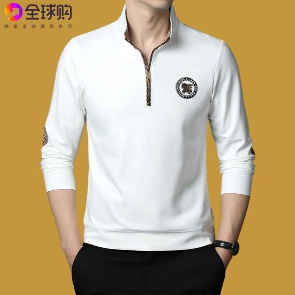 bburbrry luxury designer babel b highgrade cotton longsleeved tshirt spring and autumn new stand collar korean fashion printed sweater, White;black
bburbrry luxury designer babel b highgrade cotton longsleeved tshirt spring and autumn new stand collar korean fashion printed sweater, White;black