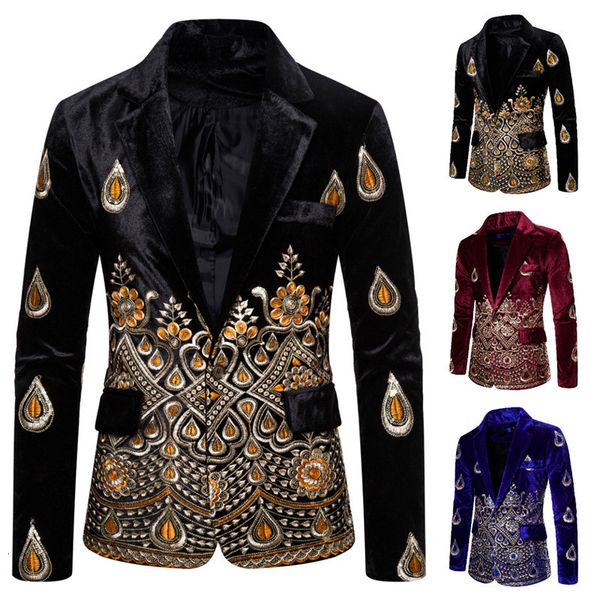 men's suits blazers men's luxury blazer costume stage jacket suit male velvet gold thread embroidered dress suit for men 230316, White;black
men's suits blazers men's luxury blazer costume stage jacket suit male velvet gold thread embroidered dress suit for men 230316, White;black