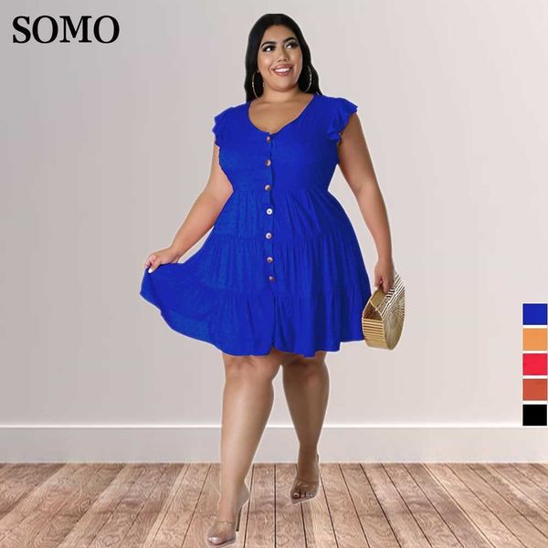 plus size dresses elegant solid oclor women fashion ruffle sleeve pleated mini dress summer clothes wholesale dropshipping 230307, Black
plus size dresses elegant solid oclor women fashion ruffle sleeve pleated mini dress summer clothes wholesale dropshipping 230307, Black