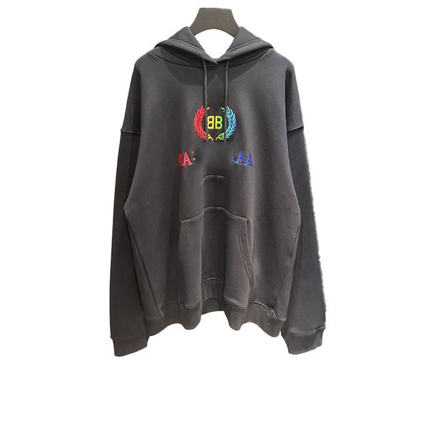 wheat terry 23s hoodie spring and autumn trend sweater loose pullover embroidery men's and women's same style, Black
wheat terry 23s hoodie spring and autumn trend sweater loose pullover embroidery men's and women's same style, Black
