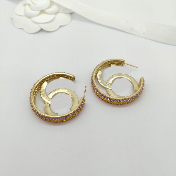 2023 luxury quality charm round shape drop earring with colorful diamond hollow design have box stamp ps7611a, Golden
2023 luxury quality charm round shape drop earring with colorful diamond hollow design have box stamp ps7611a, Golden
