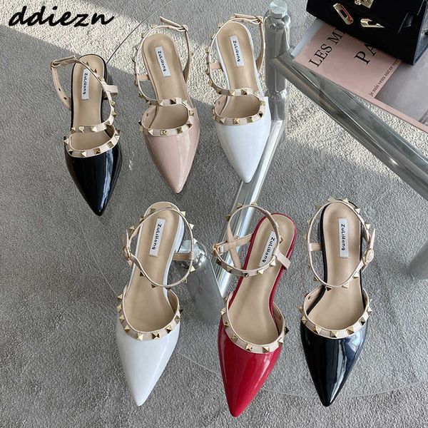 rivet fashion pumps shoes with low heel for women 2023 designer luxury pointed toe ladies heeled sandals buckle female shoes 0316, Black
rivet fashion pumps shoes with low heel for women 2023 designer luxury pointed toe ladies heeled sandals buckle female shoes 0316, Black