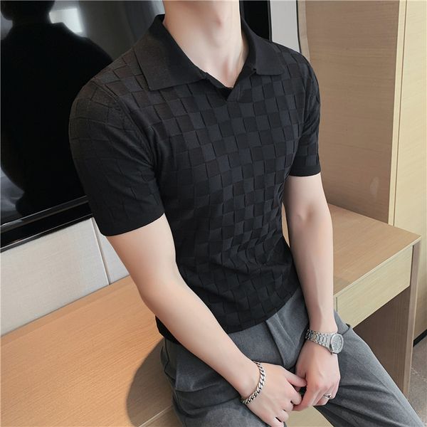 men's polos vintage polo shirt man stripe print patchwork knitting casual lapel pullover summer men short sleeve slim polo shirt s-4xl, White;black
men's polos vintage polo shirt man stripe print patchwork knitting casual lapel pullover summer men short sleeve slim polo shirt s-4xl, White;black