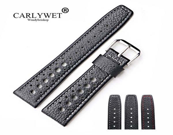 carlywet 20 22mm real calf leather handmade black with white red stitches wrist watch band strap belt8675763, Black;brown
carlywet 20 22mm real calf leather handmade black with white red stitches wrist watch band strap belt8675763, Black;brown