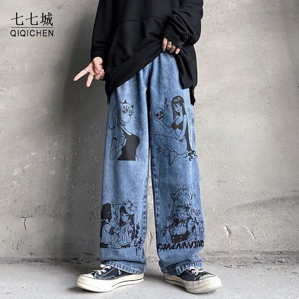 men's jeans anime girl printed jean pant men japanese cartoons hip hop harem trousers harajuku streetwear loose wide leg casual denim p, Blue
men's jeans anime girl printed jean pant men japanese cartoons hip hop harem trousers harajuku streetwear loose wide leg casual denim p, Blue