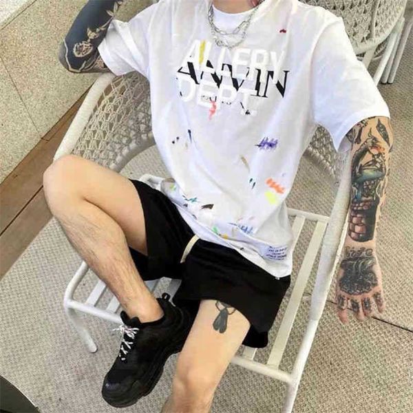 gallerydept designer shirt fashion paint branded co splash ink hand-painted graffiti print men's and women's t-shirt short sleeve, White;black
gallerydept designer shirt fashion paint branded co splash ink hand-painted graffiti print men's and women's t-shirt short sleeve, White;black