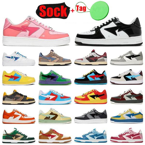 men bapestas running shoes woman fashion patent leather luxury bapesta sneaker black white message outdoor trainers plate-forme designer sk8
men bapestas running shoes woman fashion patent leather luxury bapesta sneaker black white message outdoor trainers plate-forme designer sk8