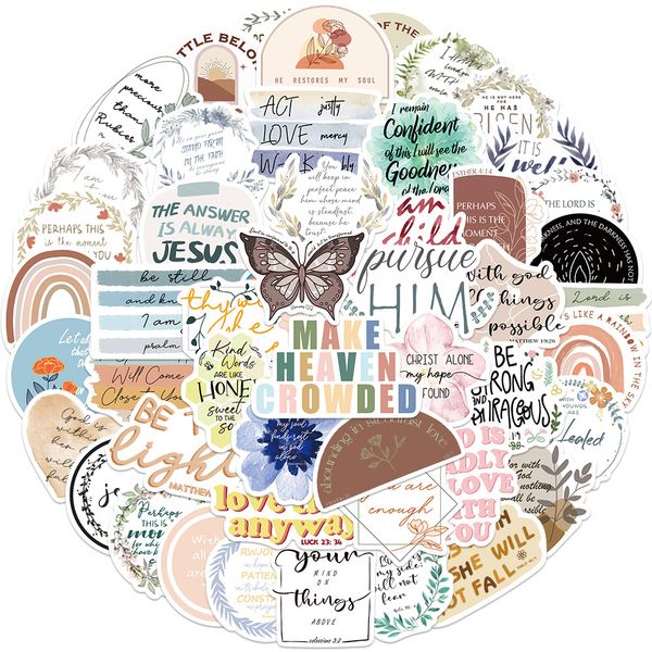 50pcs-pack bible phrase stickers wholesale vinyl sticker waterproof lap car scrapbooking water bottle guitar box skateboard jdm luggage deca
50pcs-pack bible phrase stickers wholesale vinyl sticker waterproof lap car scrapbooking water bottle guitar box skateboard jdm luggage deca