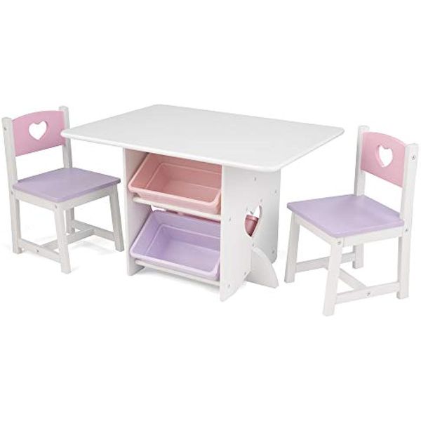 kidkraft wooden heart table & chair set with 4 storage bins children s furniture pink purple & white gift for ages 3 8 camp
kidkraft wooden heart table & chair set with 4 storage bins children s furniture pink purple & white gift for ages 3 8 camp